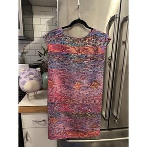 Cynthia Steefe Courtney Shift Multi-Color Aztec Size 0 Sleevelass Perfec Pattern